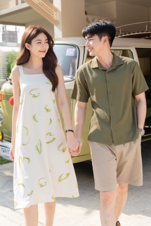 ACW Button Down Men's Shirt in Olive Green
