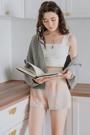 ACW Basic Thick Strap Crop Top in White